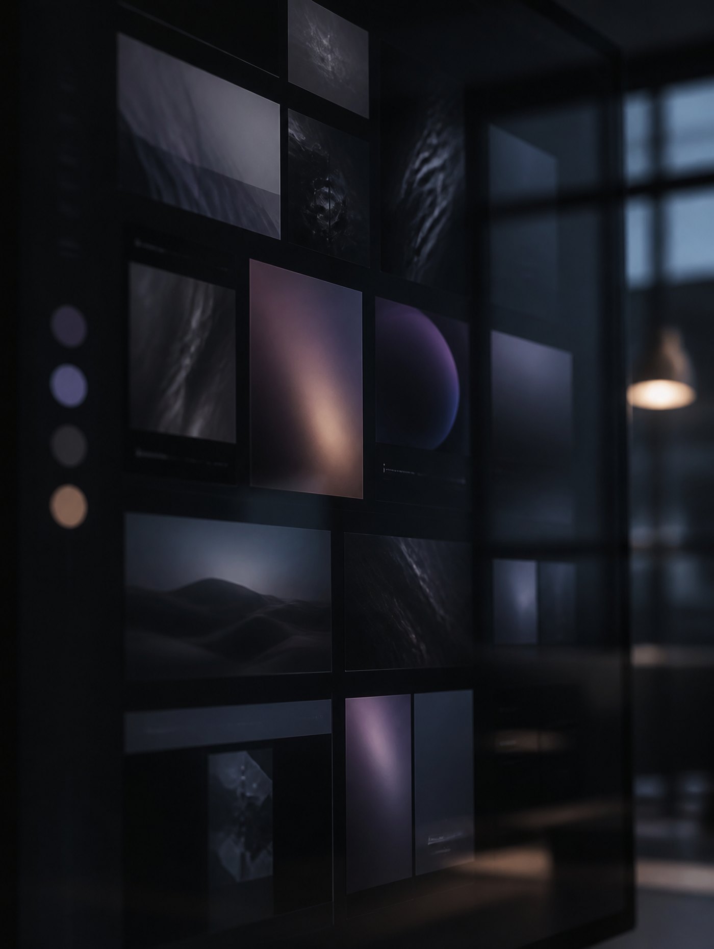 Project Four, image 1. A digital mood — dark wood, a screen, and quiet type.