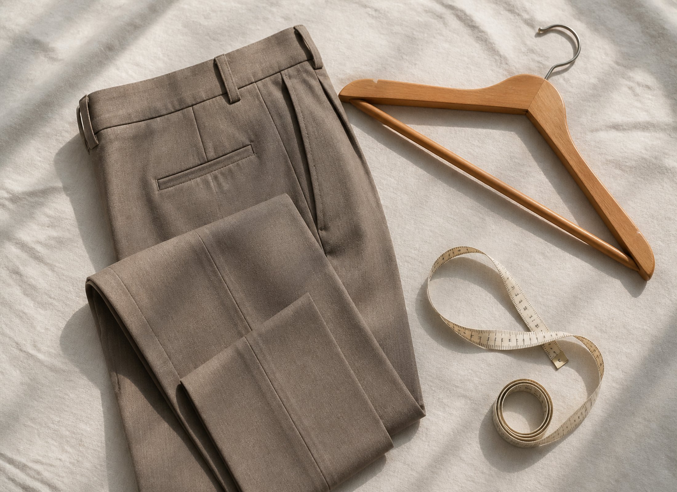 Project Five, image 1. Cloth, light and catalog calm — a photography study.